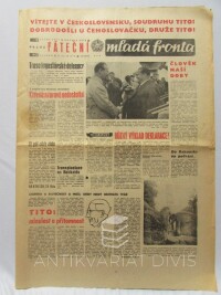 kolektiv, autorů, Páteční Mladá fronta 9. 8. 1968, ročník XXIV, číslo 219: Různý výklad deklarace? atd., 1968