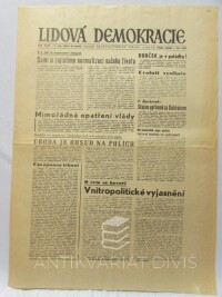 kolektiv, autorů, Lidová demokracie 1. 9. 1968, ročník XXIV, číslo 239: Sami si zajistíme normalizaci našeho života atd., 1968