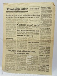 kolektiv, autorů, Zemědělské noviny - zvláštní vydání 23. 8. 1968: Nepodepsal jsem návrhy na kolaborantskou vládu - Projev presidenta republiky Ludvéka Svobody, 1968