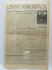 kolektiv, autorů, Lidová demokracie 10. 4. 1968, ročník XXIV, číslo 100: Nová vláda ČSSR složila slib do rukou presidenta republiky - S optimismem do práce na velkých úkolech zítřka, 1968
