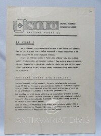 kolektiv, autorů, SEPAP Síto - Zpravodaj pracujících severočeských papíren zvláštní vydání č. 3 (z prvních dnů okupace v srpnu 1968), 1968