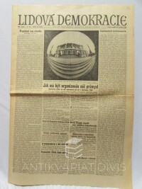 kolektiv, autorů, Lidová demokracie 26. 5. 1968, ročník XXIV, číslo 144, 1968