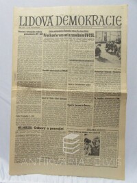 kolektiv, autorů, Lidová demokracie 17. 4. 1969, ročník XXV, číslo 90, 1969