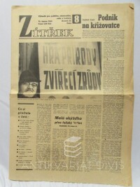 kolektiv, autorů, Zítřek - Týdeník pro politiku, ekonomiku, vědu a kulturu 26. 2. 1969, ročník II, číslo 8: Zoufalý čin (sebeupálení Jana Palacha), 1969