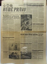 kolektiv, autorů, Rudé právo 3.11. 1975, ročník 56, číslo 259, 1975