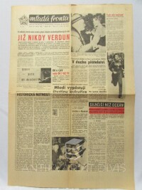 kolektiv, autorů, Mladá fronta 30. 3. 1960, ročník XVI, číslo 77: Již nikdy Verdun atd., 1960