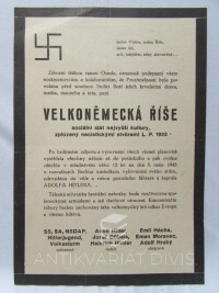 kolektiv, autorů, Parte Velkoněmecká říše: satirický leták z prvních dnů konce 2. světové války, 1945