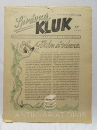 Smrček, František, Toroň, Jindra, Správný kluk, časopis radostného mládí, ročník II, číslo 26, 1944