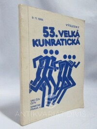 kolektiv, autorů, 53. Velká kunratická: Výsledky, 1986