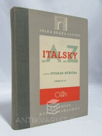 Růžička, Otakar, Italsky od A do Z, 1941