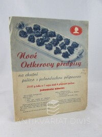 kolektiv, autorů, Nové Oetkerovy předpisy na chutné pečivo s jednoduchou přípravou, 0