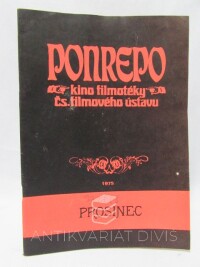 kolektiv, autorů, Kino Ponrepo - 4 x program z roku 1975: Leden, Září, Říjen, Prosinec, 1975