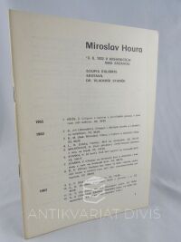 Staněk, Vladimír, Miroslav Houra - soupis exlibris, 1982