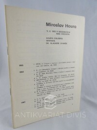 Staněk, Vladimír, Miroslav Houra - soupis exlibris, 1982