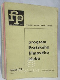 kolektiv, autorů, Program Pražského filmového klubu rok 1977, všech 12 čísel, 1977