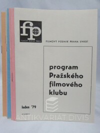 kolektiv, autorů, Program Pražského filmového klubu rok 1979, všech 12 čísel, 1979