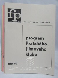 kolektiv, autorů, Program Pražského filmového klubu rok 1980, kompletní rok, 1980
