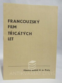 Oliva, Ljubomír, Francouzský film třicátých let, 1973