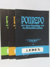 kolektiv, autorů, Kino Ponrepo Filmotéka - Program leden, březen, duben 1976, 1976