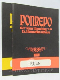 kolektiv, autorů, Kino Ponrepo Filmotéka - Program říjen, listopad 1978, 1978