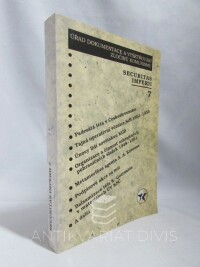 kolektiv, autorů, Securitas imperii 7: Sborník k problematice bezpečnostních služeb: Padesátá léta v Československu, Tajná operativní věznice StB 1951-1955, Únosy lidí souvětskou KGB, Organizace a činnost ozbrojených pohraničních složek 1948-1951, Metamorfóza agenta A. A. , 2001