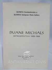 Michals, Duane, Duane Michals - Retrospektiva 1958-1988, 1992