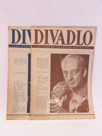 kolektiv, autorů, Divadlo - List svazu českého herectva, ročník XXXIV, čísla 1-2, 1948