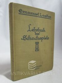 Lasker, Emanuel, Lehrbuch des Schachspiels, 1928