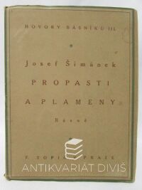 Šimánek, Josef, Propasti a plameny - Básně, 1917