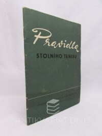 Paleček, Vladimír, Pravidla stolního tenisu, 1965