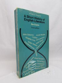 Evans, Ifor, A Short History of English Literature, 1971
