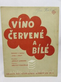 Špilar, , Mírovský, , Jankovec, Jaroslav, Tobis, , Víno červené a bílé, 0