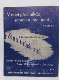 Dehmel, Willy, Jan, Fifka, Grothe, Franz, V noci přec nikdo samoten rád není, 0