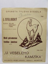 Špilar, , Mírovský, , Tobis, , Stelibský, Josef, U veselého kamzíka, 0