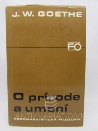 Goethe, Johann Wolfgang von, O prírode a umení, 1982