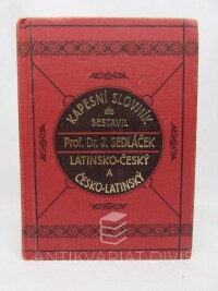 Sedláček, Jan, Kapesní slovník latinsko-český a česko-latinský, 2011
