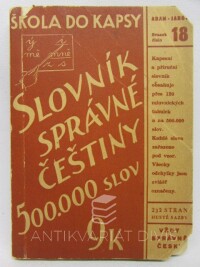 Adam, Karel, Jaroš, Víclav, Slovník správné češtiny - 500.000 slov, 0