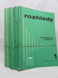 Horák, Stanislav, Setzer, Ota, Rozhledy matematicko-fyzikální, ročník 49 (1970-71), čísla 1-10, 1970