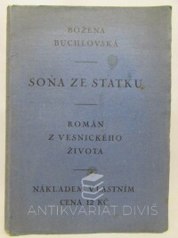 Buchlovská, Božena, Soňa ze statku: Román z vesnického života, 0