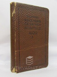 Stark, Karel, Vodňaruk, Jan, Vašta, Jar., Vilímkův kalendář stavitelů republiky československé na rok 1920, 1920