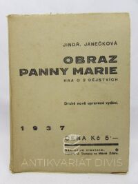 Janečková, Jindřiška, Obraz Panny Marie, 1937