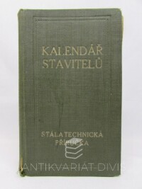 Stark, Karel, Kovařovič, Josef, Vilímkův kalendář Československých stavitelů 1926: Stálá technická příručka, 1925