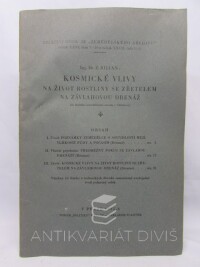 Bilian, Z., Kosmické vlivy na život rostliny se zřetelem na závlahovou drenáž, 1935