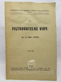 Patočka, František, Filtrovatelné viry, 1936