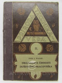 Walker, John S., Organisace činnosti duševního pracovníka, 1926