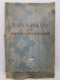 Kožmínová, Amalie, Rady a pokyny pro úsporné vedení domácnosti, 1948