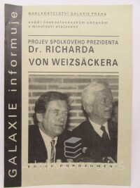 Novotný, Josef, Galaxie informuje: Projev spolkového prezidenta Dr. Richarda von Weizsäckera, 1990