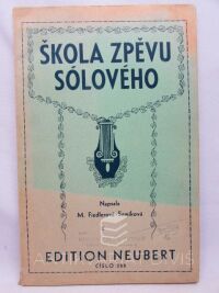 Fiedlerová-Semíková, Marie, Škola zpěvu sólového, 1934