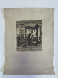 Skrbek, Jaroslav, Z cyklu "Léto v rodném Podkrkonoší" - Tkalci, 1924