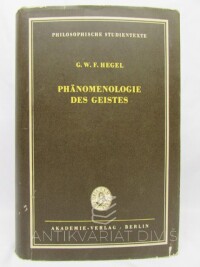 Hegel, Georg Wilhelm Friedrich, Phänomenologie des Geistes, 1967